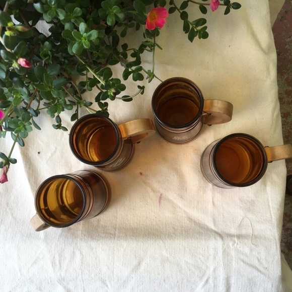 Five Vintage Siesta Ware Bar Mugs Glasses Retro - Picture 3 of 8